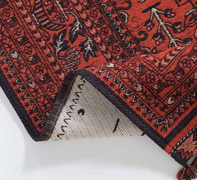 Evdeco Anatolia 15914 Kırmızı Afgan Halı - Kırmızı - Evdeco