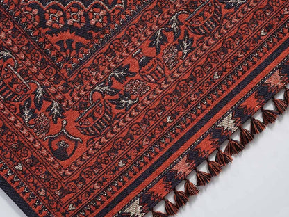 Evdeco Anatolia 15914 Kırmızı Afgan Halı - Kırmızı - Evdeco