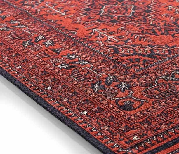 Evdeco Anatolia 15914 Kırmızı Afgan Halı - Kırmızı - Evdeco