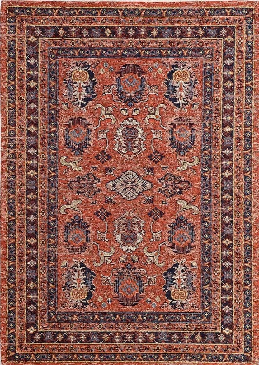 Evdeco Anatolia 15915 Kiremit Afgan Halı - Kiremit - Evdeco