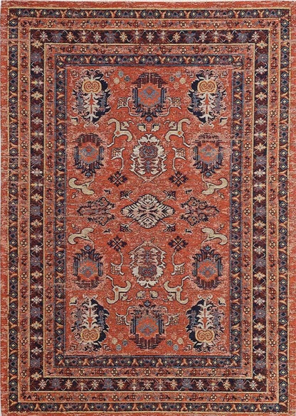 Evdeco Anatolia 15915 Kiremit Afgan Halı - Kiremit - Evdeco