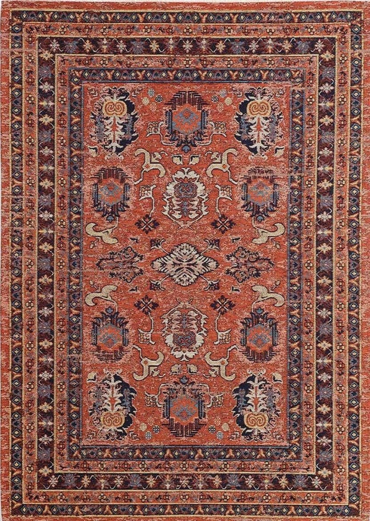 Evdeco Anatolia 15915 Kiremit Afgan Halı - Kiremit - Evdeco