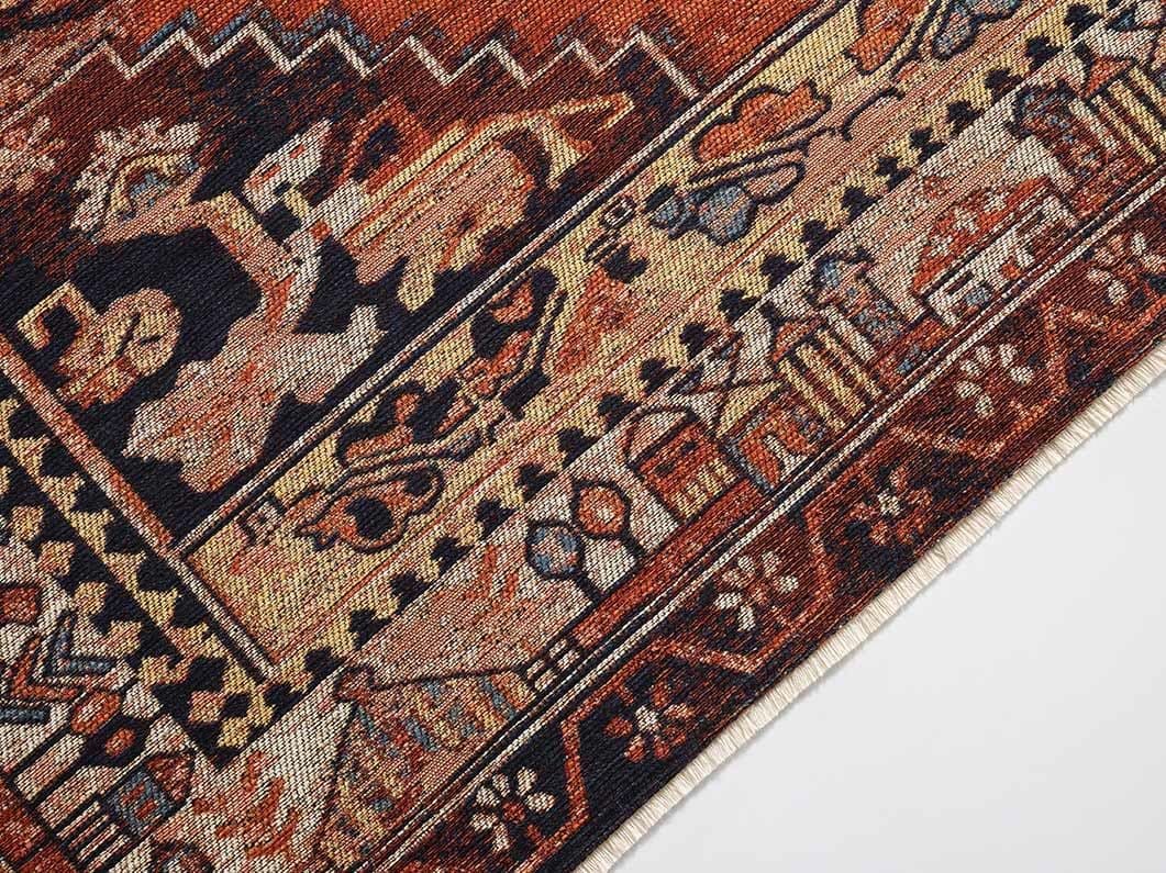 Evdeco Anatolia 15917 Kiremit Afgan Halı - Kiremit - Evdeco