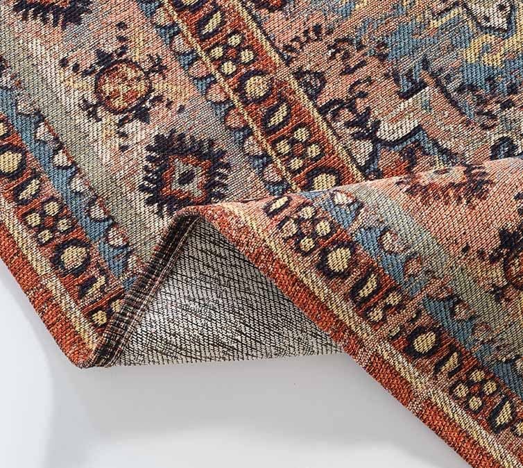 Evdeco Anatolia 15918 Mavi Afgan Halı - Mavi - Evdeco