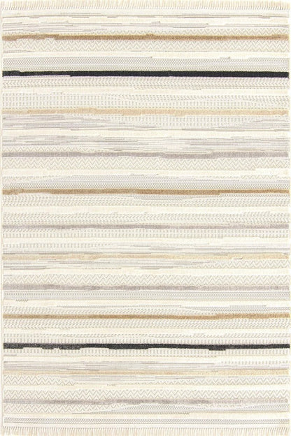 Evdeco Bella 8803 Bej Modern Kesme Salon Halısı - Bej - Evdeco