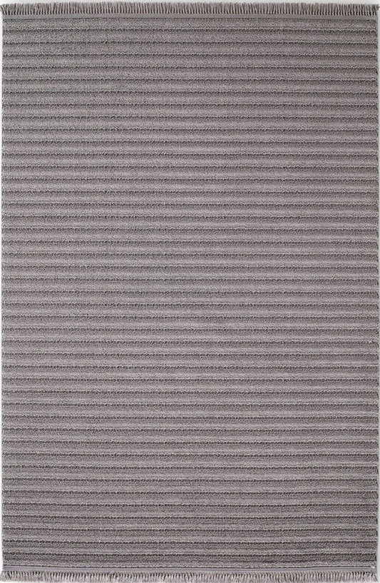 Evdeco Cozy 16666 Gri Halı - Gri - Evdeco