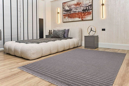 Evdeco Cozy 16666 Gri Halı - Gri - Evdeco