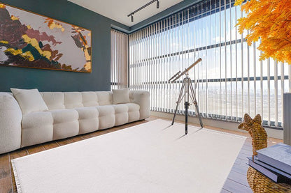 Evdeco Cozy 16667 Krem Halı - Krem - Evdeco