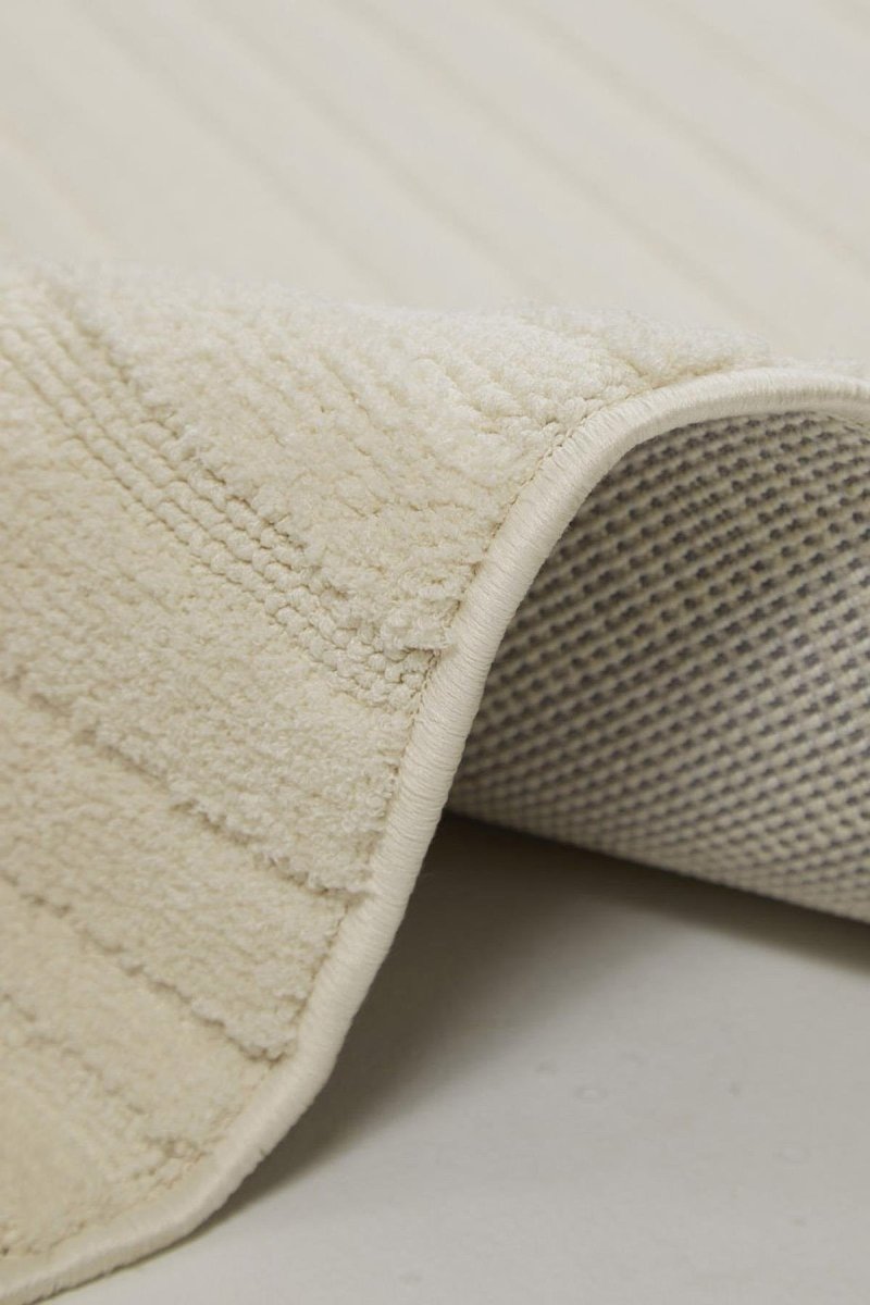 Evdeco Elizya 3101 Krem Modern Kesme Yolluk Halı - Krem - Evdeco