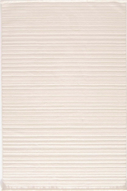 Evdeco Elizya 3101 Krem Modern Kesme Yolluk Halı - Krem - Evdeco