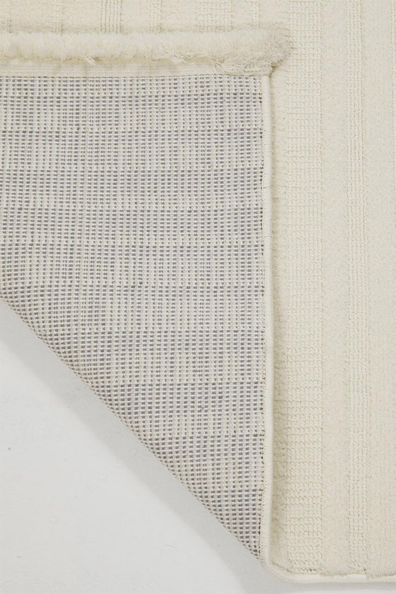 Evdeco Elizya 3101 Krem Modern Kesme Yolluk Halı - Krem - Evdeco