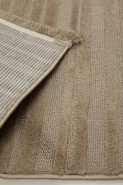 Evdeco Elizya 3102 Vizon Modern Kesme Yolluk Halı - Vizon - Evdeco