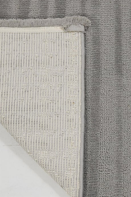 Evdeco Elizya 3103 Gri Modern Kesme Yolluk Halı - Gri - Evdeco