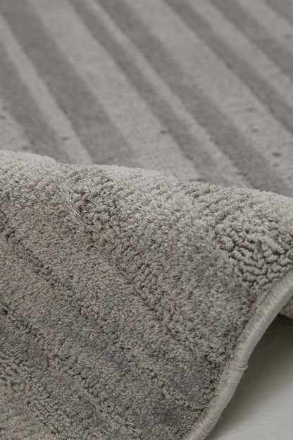 Evdeco Elizya 3103 Gri Modern Kesme Yolluk Halı - Gri - Evdeco