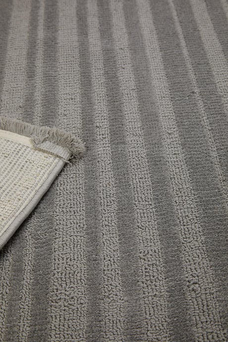 Evdeco Elizya 3103 Gri Modern Kesme Yolluk Halı - Gri - Evdeco