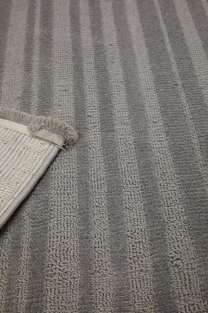 Evdeco Elizya 3103 Gri Modern Kesme Yolluk Halı - Gri - Evdeco
