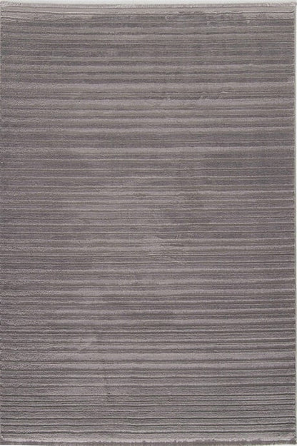 Evdeco Elizya 3103 Gri Modern Kesme Yolluk Halı - Gri - Evdeco
