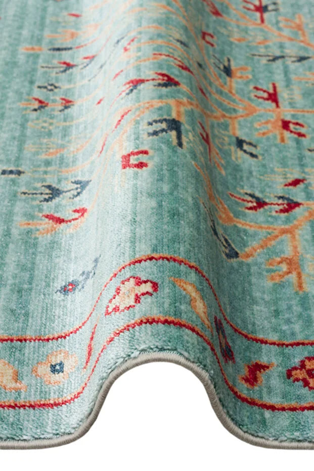 Seka Halı Heriz 22 Turquoise Uşak El Dokuma Özel Tezgah Halısı