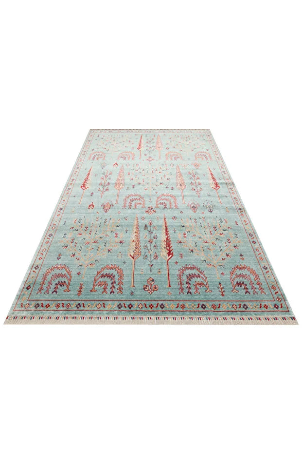 Seka Halı Heriz 22 Turquoise Uşak El Dokuma Özel Tezgah Halısı