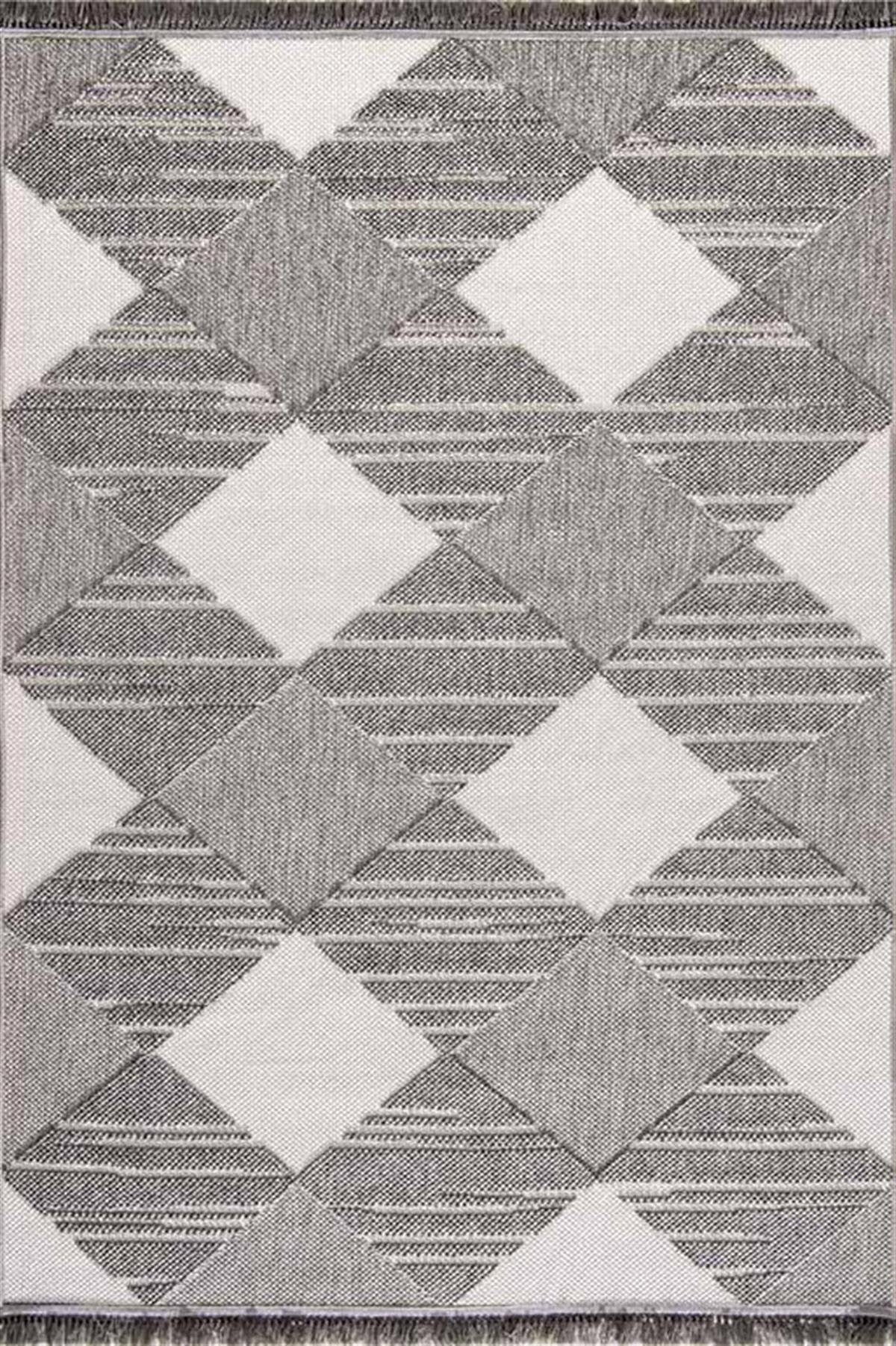 Evdeco Vena 1458 Gri Yumuşak ve Parlak Tuşeli Kesme Halı