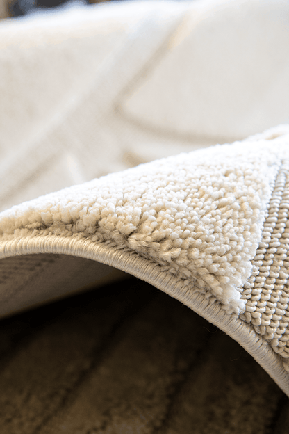 Evdeco Molde 2211 Krem Etnik Desenli Modern Salon Halısı