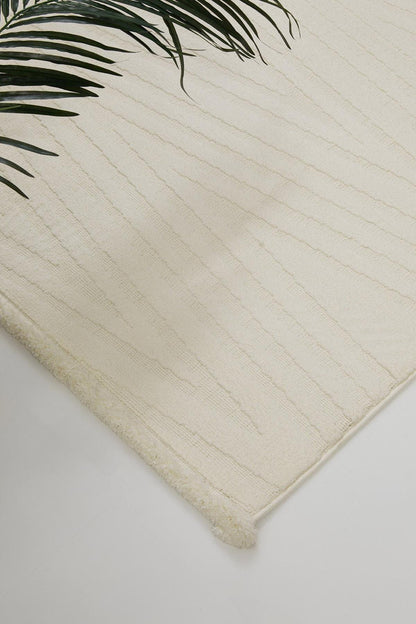 Seka Halı Elizya 3105 Krem Modern Kesme Yolluk Halı