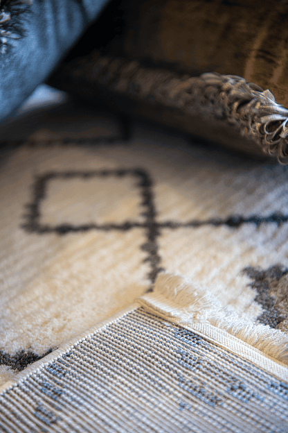 Evdeco Violet 3610 Gri Yumuşak Dokulu Modern Salon Halısı