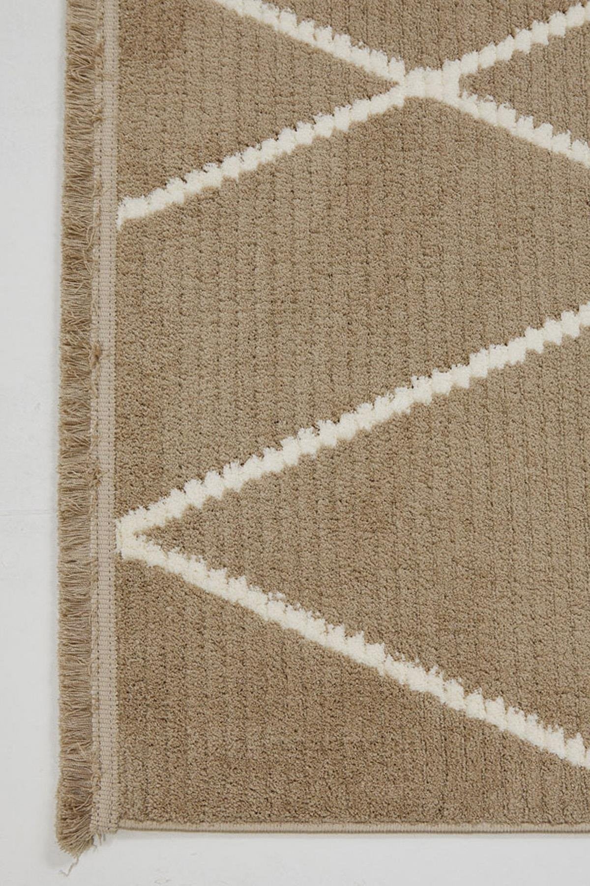 Evdeco Violet 3608 Vizon Yumuşak Dokulu Modern Salon Halısı