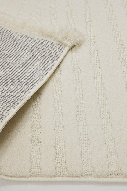 Seka Halı Elizya 3105 Krem Modern Kesme Yolluk Halı