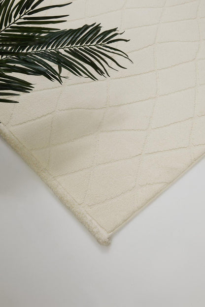Evdeco Elizya 3109 Krem Modern Kesme Yolluk Halı