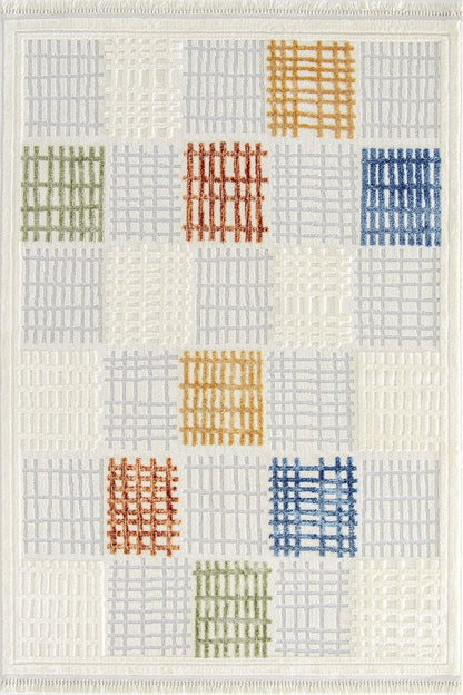 Evdeco Pera 7808 Multi Yumuşak Dokulu Modern Salon Halısı