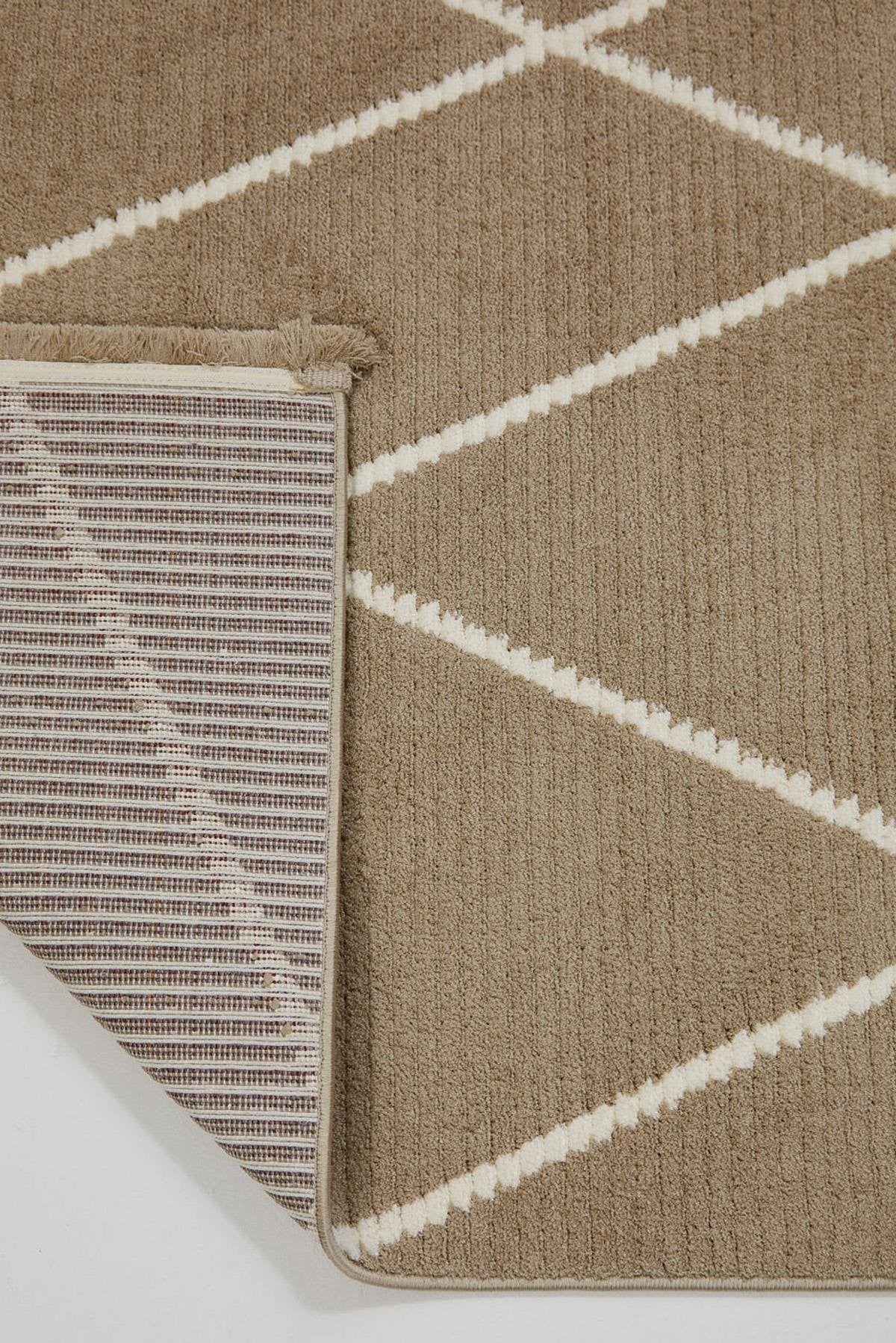 Evdeco Violet 3608 Vizon Yumuşak Dokulu Modern Salon Halısı