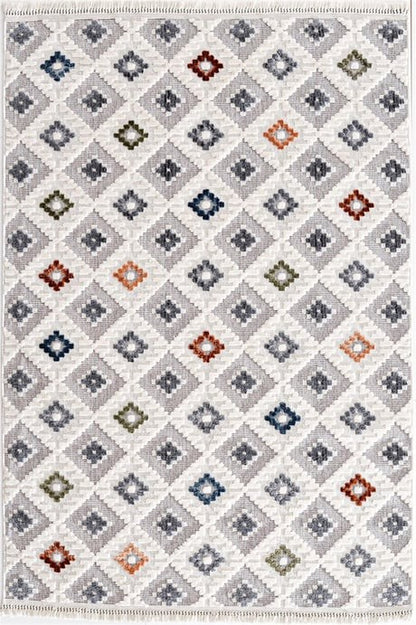 Evdeco Pera 7806 Multi Yumuşak Dokulu Modern Salon Halısı