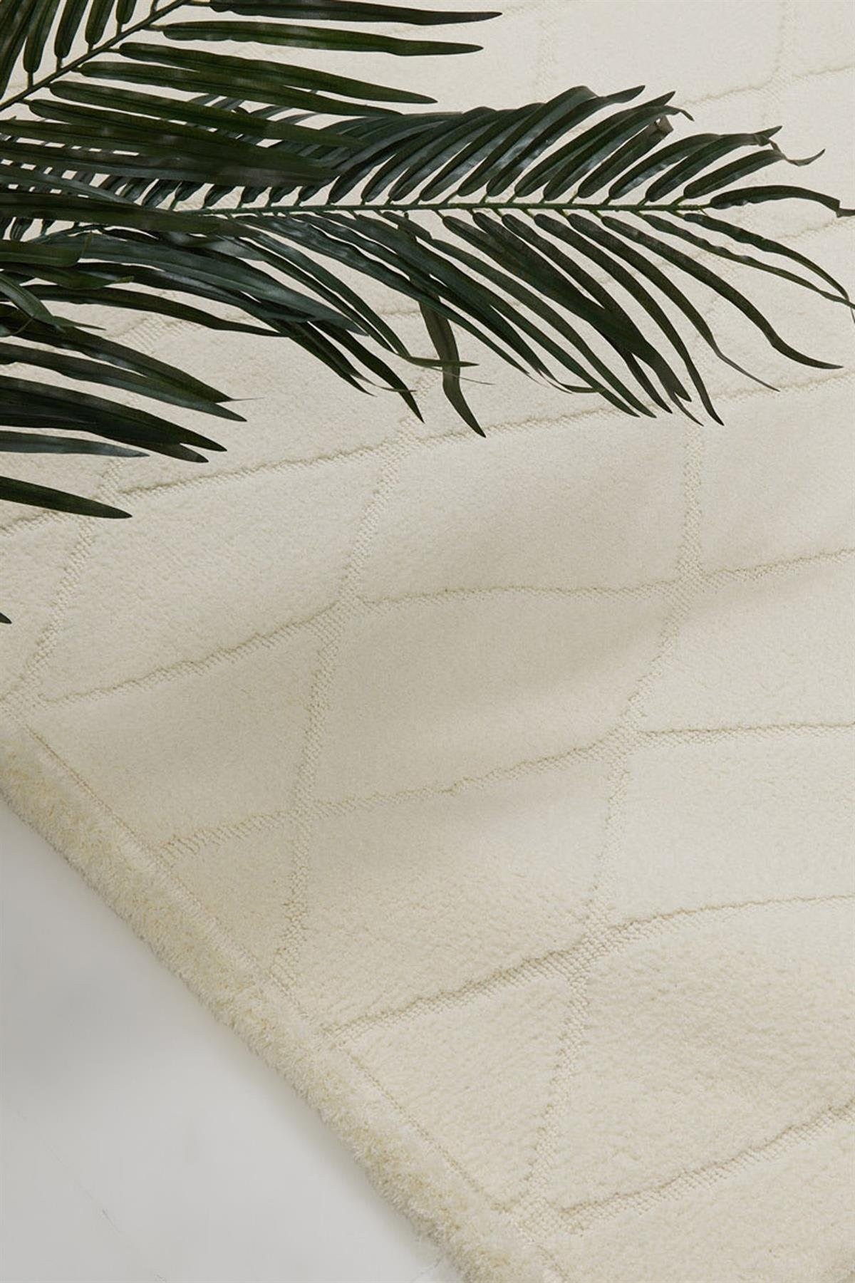 Evdeco Elizya 3109 Krem Modern Kesme Yolluk Halı