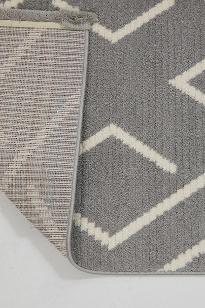 Evdeco Violet 3605 Krem Yumuşak Dokulu Modern Salon Halısı