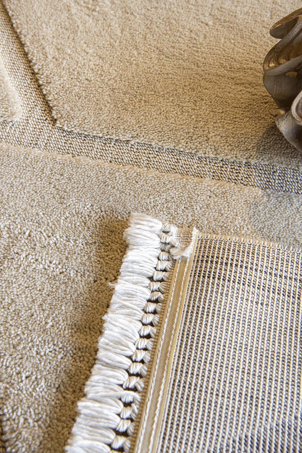 Evdeco Molde 2211 Krem Etnik Desenli Modern Salon Halısı