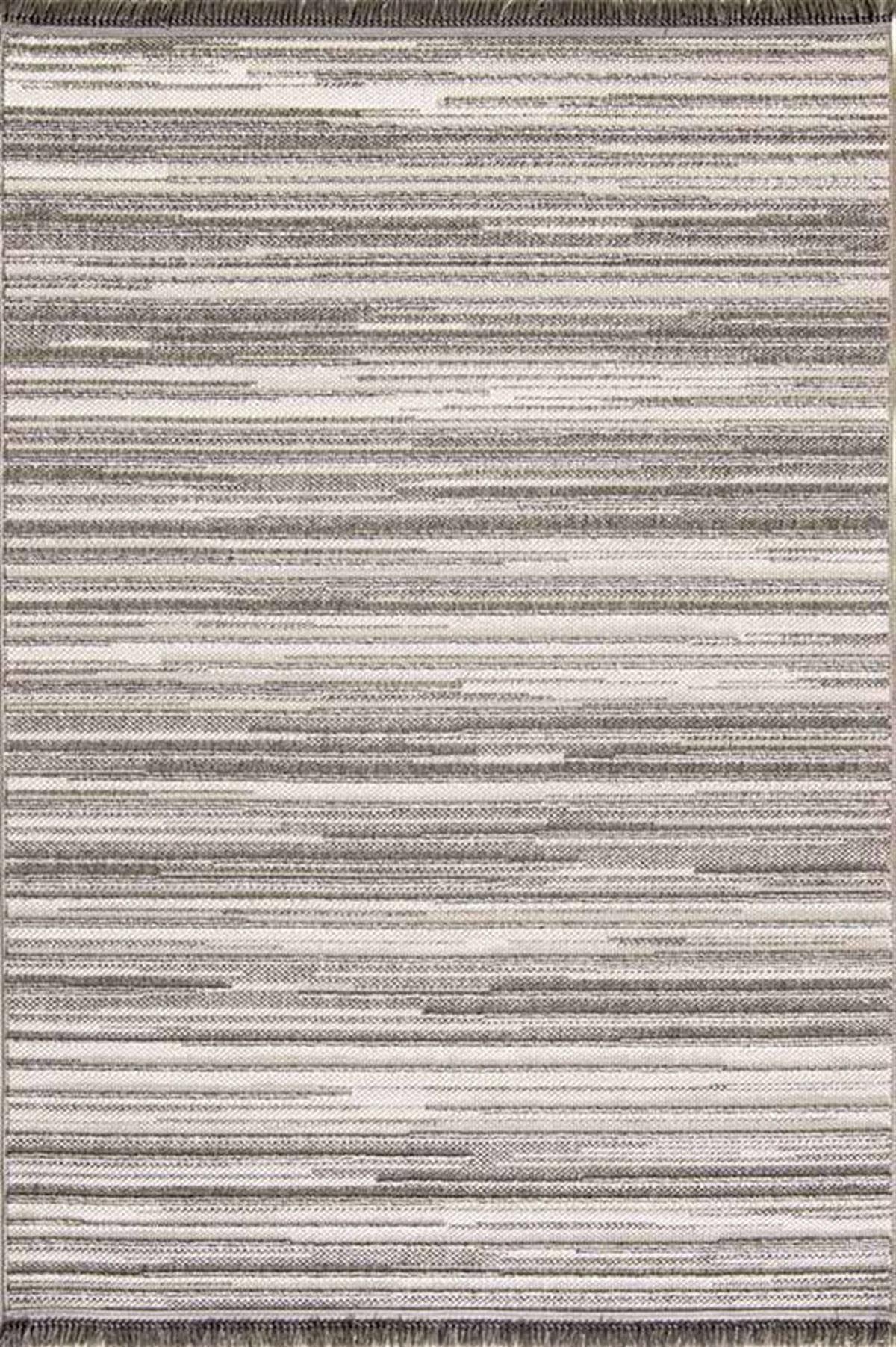 Evdeco Vena 1457 Gri Yumuşak ve Parlak Tuşeli Kesme Halı