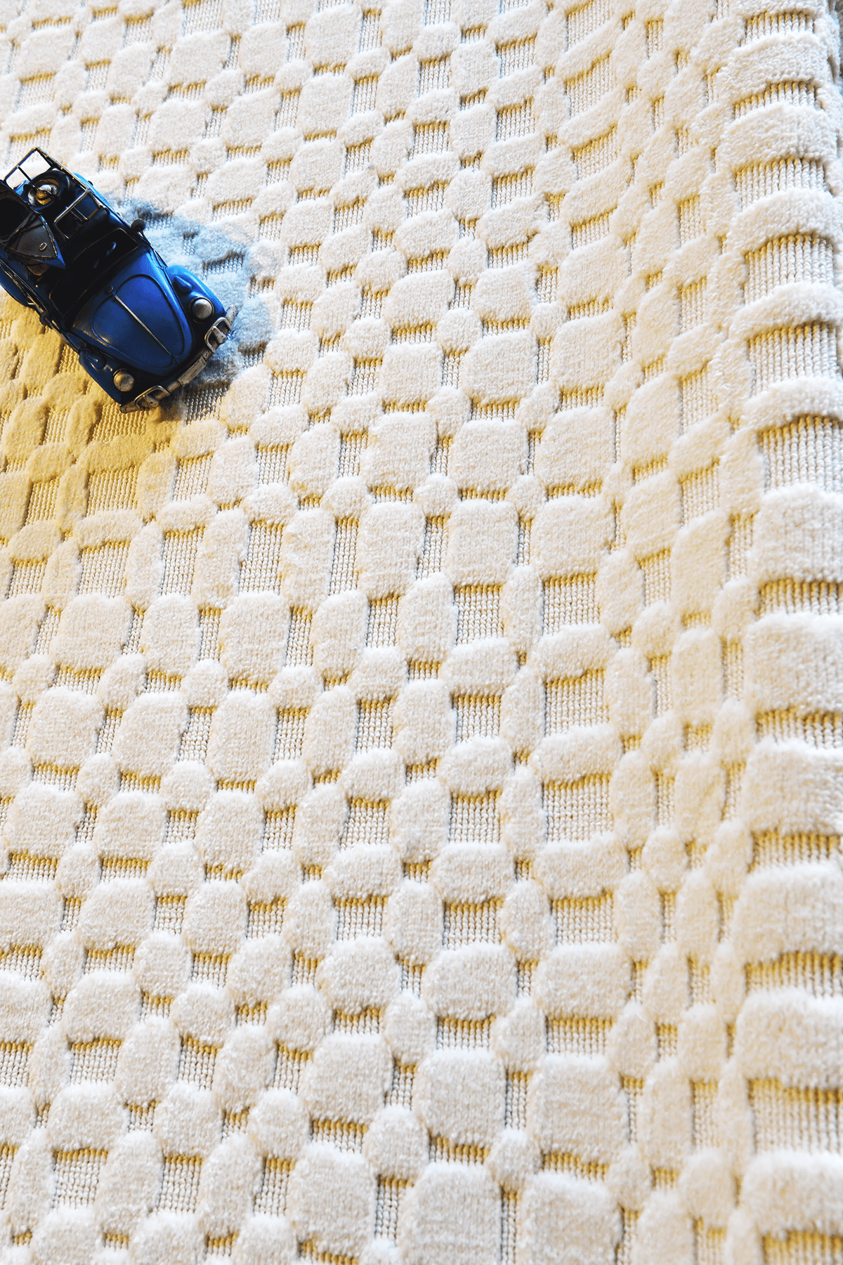 Evdeco Pera 7802 Krem Yumuşak Dokulu Modern Salon Halısı