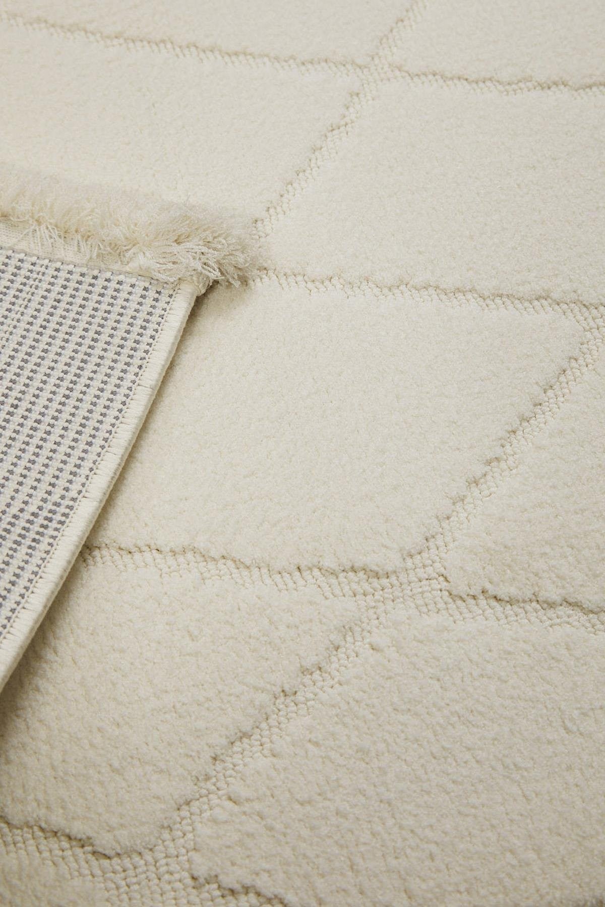 Evdeco Elizya 3109 Krem Modern Kesme Yolluk Halı