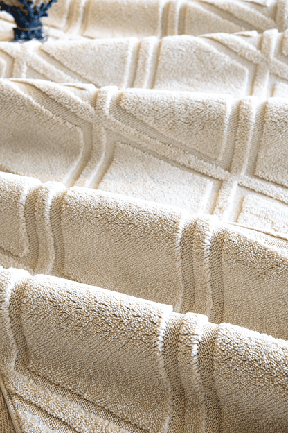 Evdeco Molde 2209 Krem Etnik Desenli Modern Salon Halısı