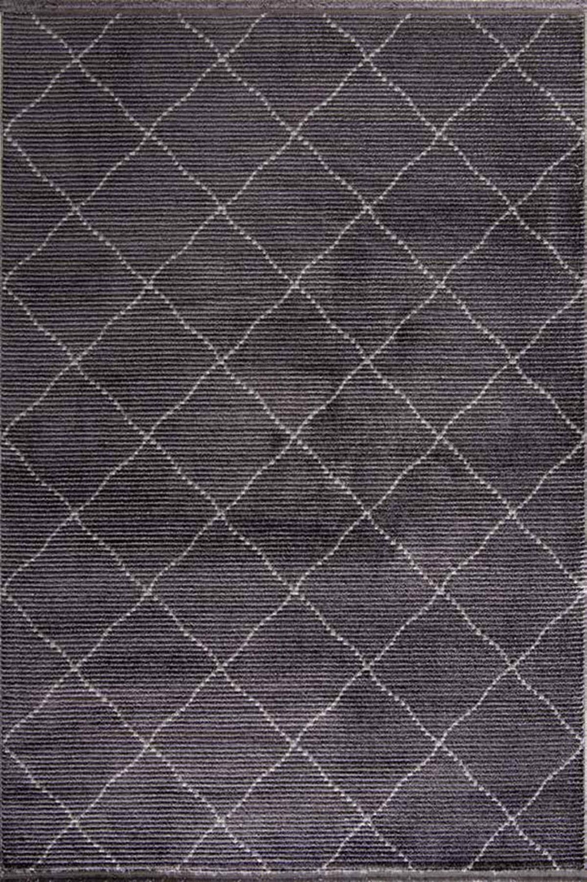 Evdeco Violet 3606 Antrasit Yumuşak Dokulu Modern Salon Halısı