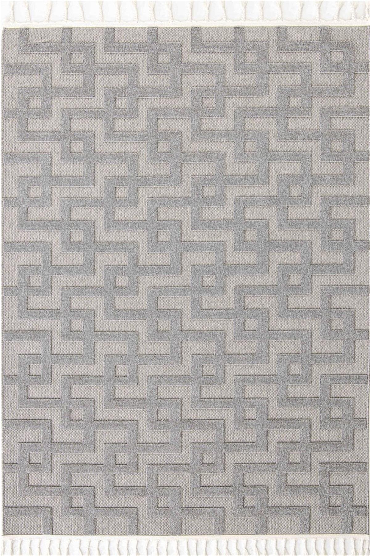 Seka Halı Tina 7509 Gri Yumuşak Tuşeli Kesme Halı