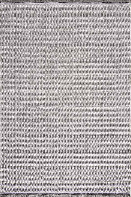 Evdeco Vena 1453 Gri Yumuşak ve Parlak Tuşeli Kesme Halı