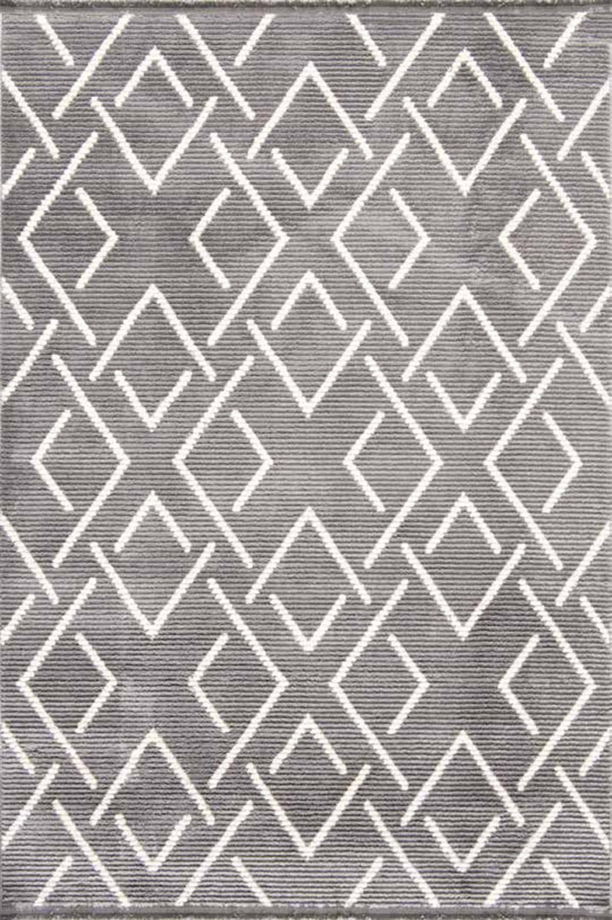 Evdeco Violet 3605 Krem Yumuşak Dokulu Modern Salon Halısı