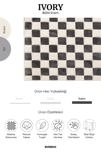 Seka Halı Ivory 8004 Krem Halı