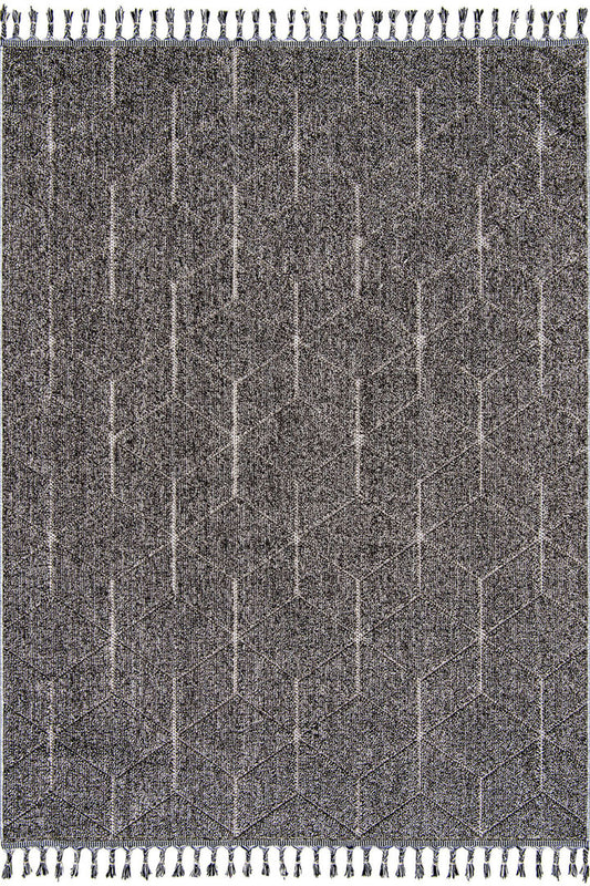 Seka Halı Lena 1408 Gri Örgü Desenli Kesme Halı