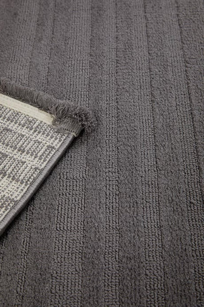 Evdeco Elizya 3104 Antrasit Modern Kesme Yolluk Halı