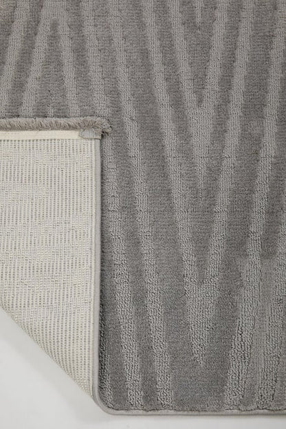Evdeco Elizya 3107 Gri Modern Kesme Yolluk Halı