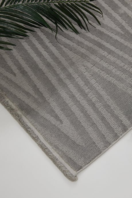 Evdeco Elizya 3107 Gri Modern Kesme Yolluk Halı