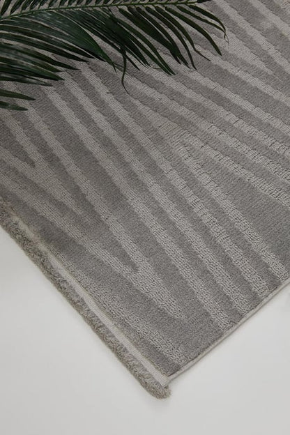Evdeco Elizya 3107 Gri Modern Kesme Yolluk Halı
